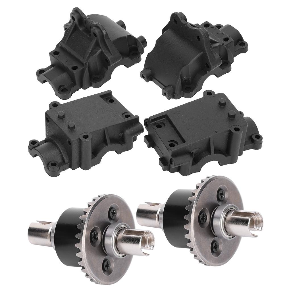4pcs Plastic Gear Box2pcs Metal Differential Set for WLtoys 144001 1 14 Remote Control Car