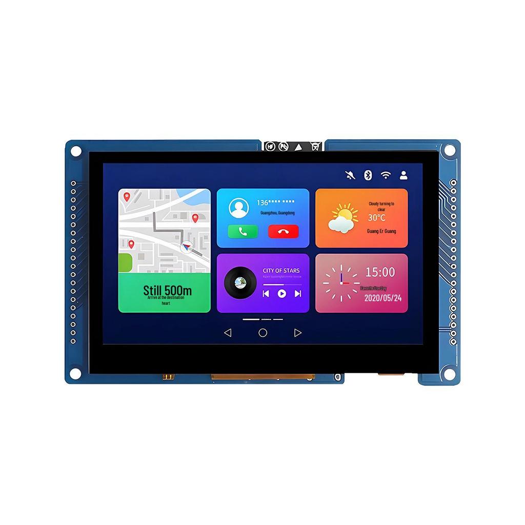 ESP32-S3 4.3” Touchscreen Module with LVGL: Smart Display Board with WiFi, Bluetooth, and RTOS Support