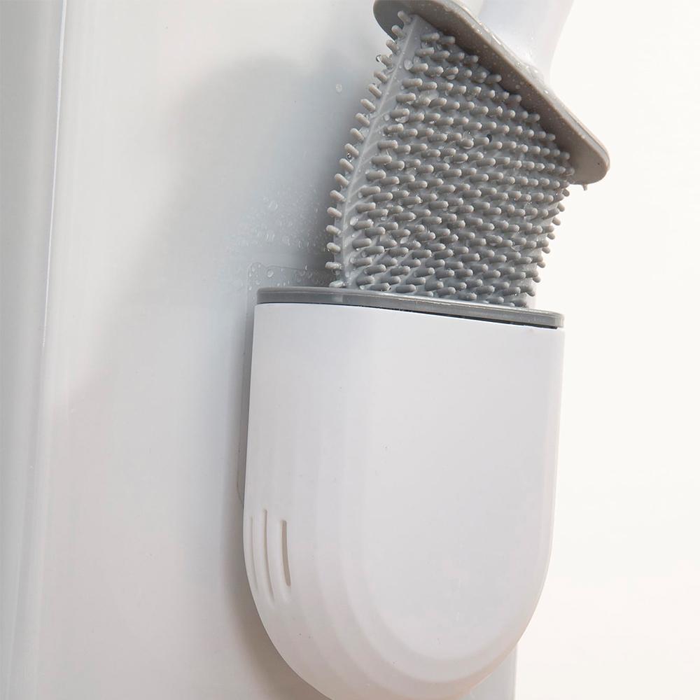 Xiaomi Silicone Toilet Brush Wall Mounted Cleaning Brush with Quick Drying Holder Bathroom Tool