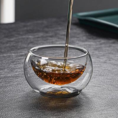 OANKR Doppelwandige Isoliergläser 80ml Kaffeetasse Hohes Borosilikatglas Milchkaffee Tee Wasserbecher Café Werkzeug Bar Zubehör