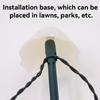 Pilz Solar Lichterkette mit Gartenstab, IP65 Wasserdichte Lichterkette mit 10/20 LEDs, Dekorative Lampe für Außen Garten Hof Terrasse Weg Rasen