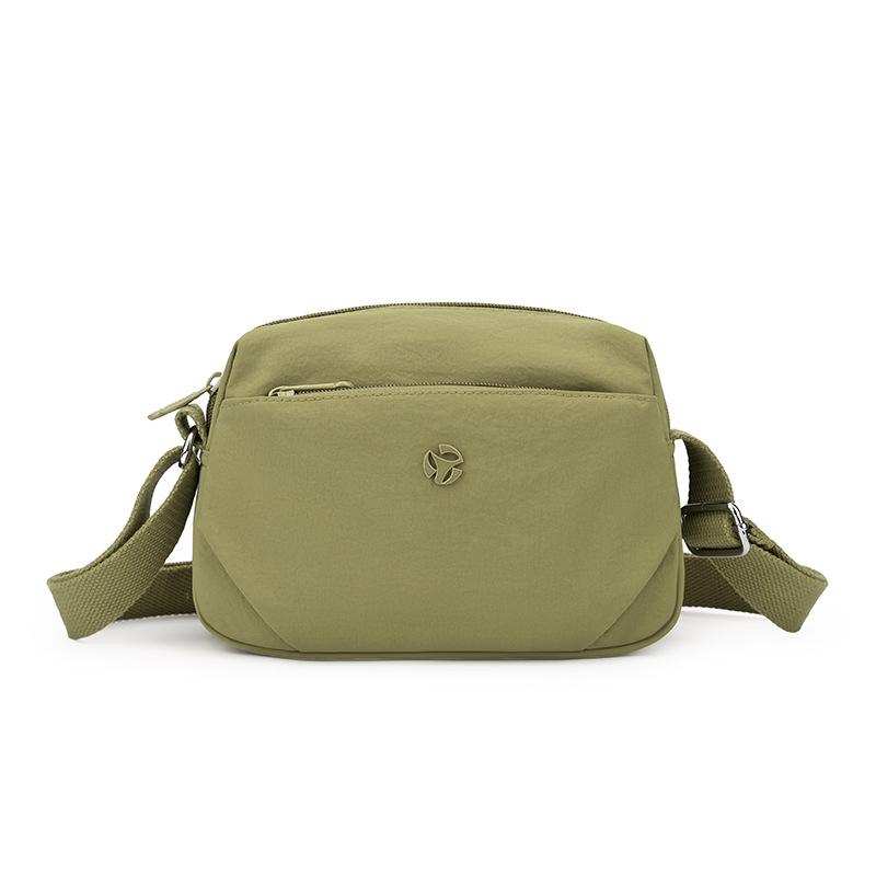 

Korean-Style Simple Casual Crossbody Bag - Solid Color Versatile Street Shoulder Bag сосна зелений колір