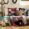 Anime S-Sakamoto Days Cushion Cover Soft Plush Double-Sided Pillow Cover Cozy Sofa Cushion Case Home Gift for Living Room