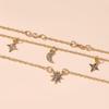 European & American Retro Eight-Pointed Star Pendant Necklace – Minimalist Multi-Layer Choker Jewelry for Women