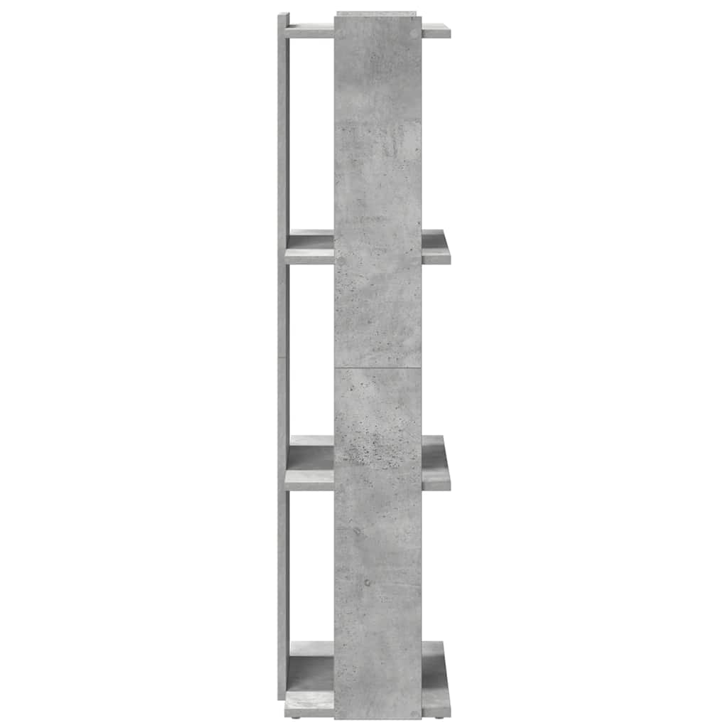 Bookshelf 3 Shelves Concrete Grey 60 x 30 x 120 cm Engineered Wood