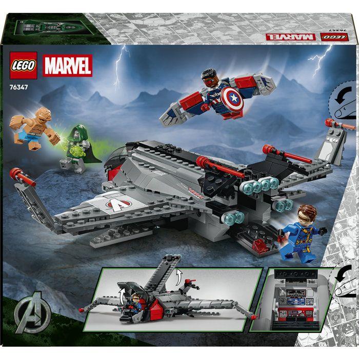 LEGO | Marvel 76347 Avengers : Doomsday Le Quinjet - Jouet de Construction 9 ans - Avion