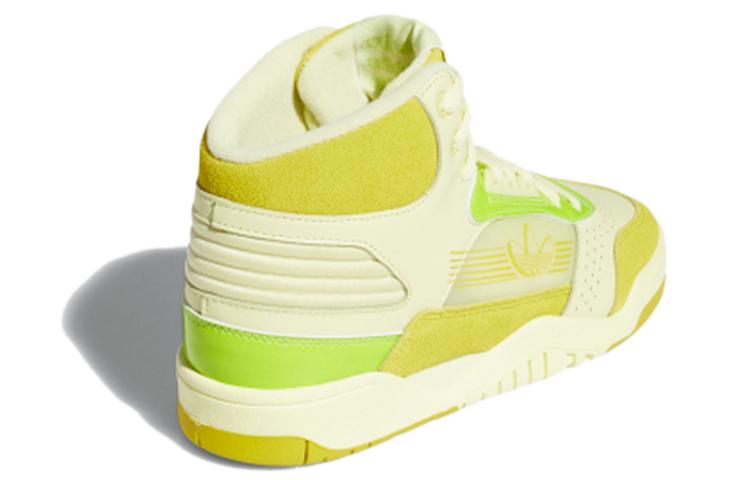 Women's Sneakers Adidas Originals Carerra High top Skateboard Shoes Women's Yellow Green