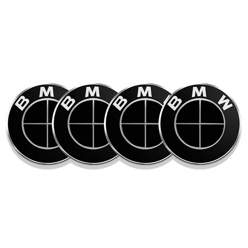 4pcs 56mm 60mm 65mm Car Wheel Center Hub Cap Stickers Styling For BMW M Performance E36 E46 E60 E90 E91 E92 E93 F30 F20 M3