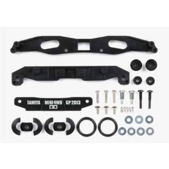 Carbon reinforced slide wide roller stays Mini 4WD GP 2013