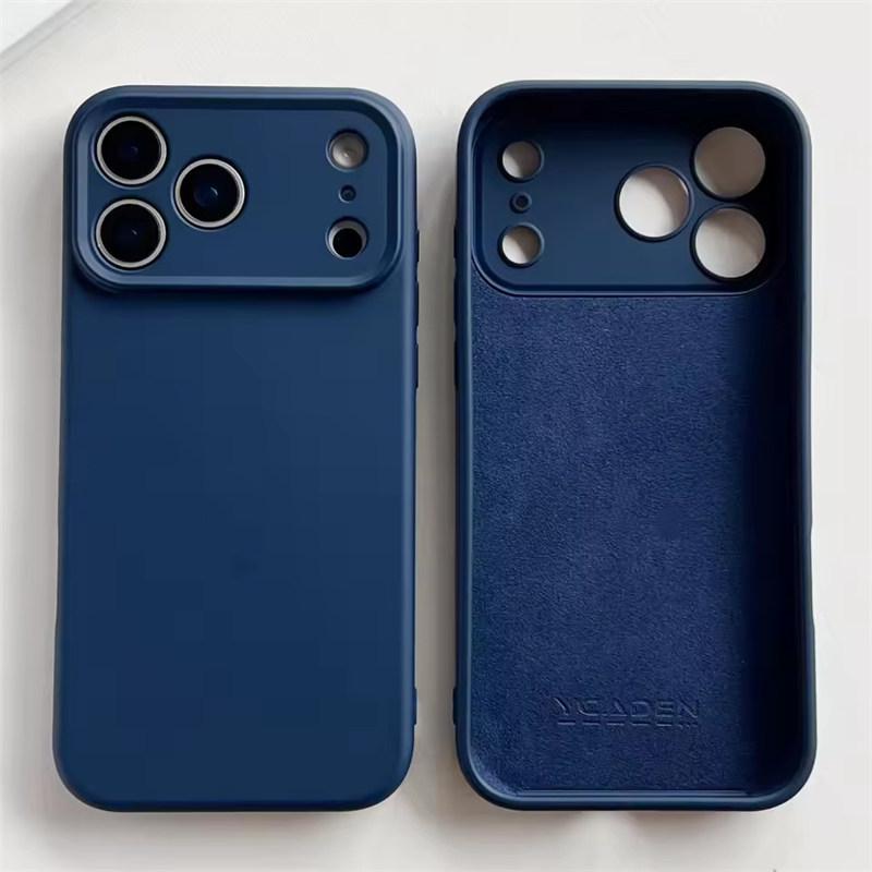 TPU Shockproof Cover For iPhone 17 16 Pro Max For iPhone 17Air 16E 15 14 13 12 Pro Max Plus Case Liquid Silicone TPU Protect Case