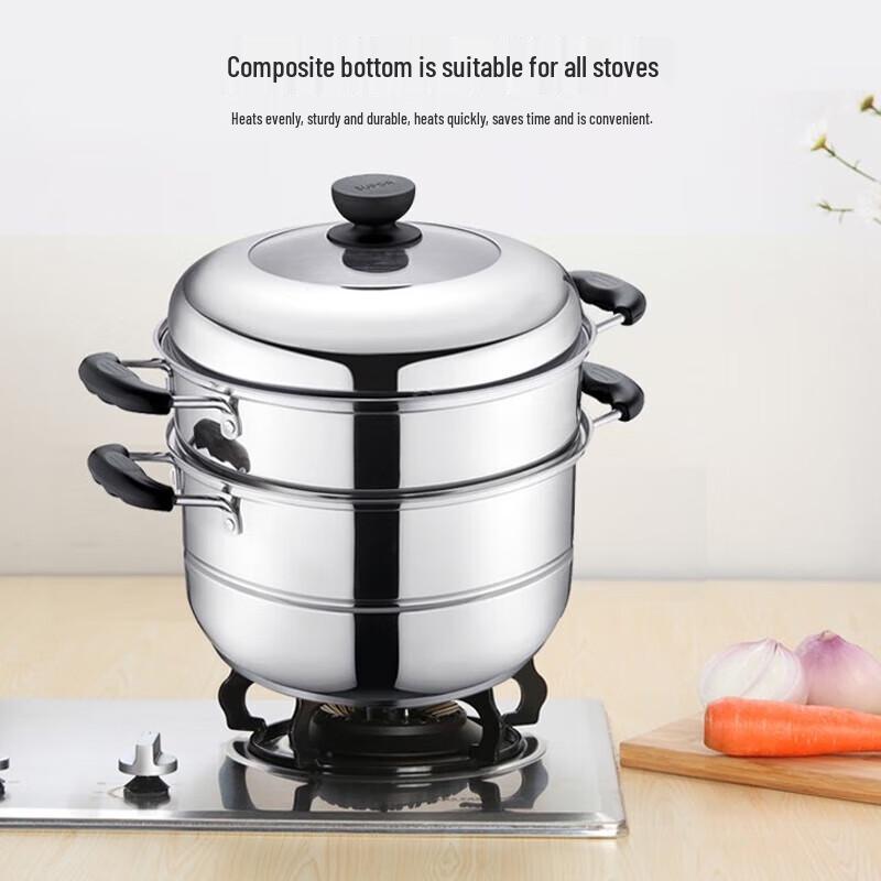 Supor 304 Edelstahl Doppelschichtdampfgarer