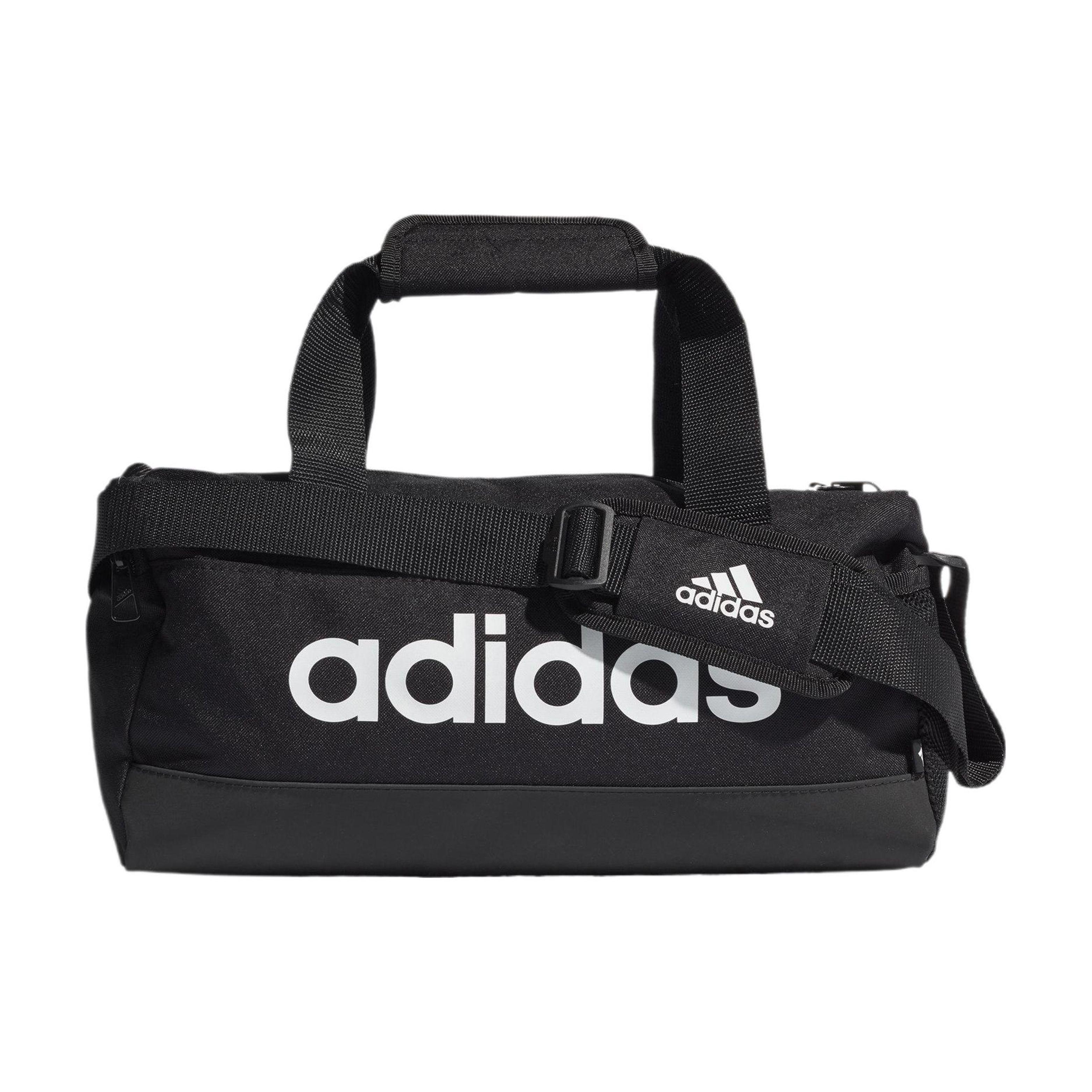 Adidas Linear Duffel XS 14L Sports Leisure Recycled Polyester Handbag Gym Bag Unisex Duffel Bag Black GN1925 Black,Extra Small