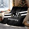 Collingwood Magpies Pattern Blanket for Home Decoration, Bed, Sofa, Car Travel, Camping, Suitable for All Seasons, Birthday Christmas Gift