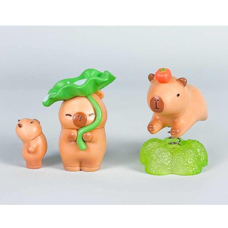 Cartoon Capybara Character Pvc  Action Figures Model Toy Collectibles Kids Gift