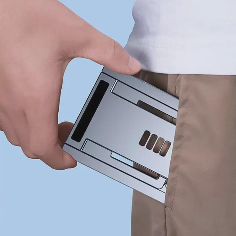Foldable Universal Tablet Stand - Portable & Adjustable for Desktop Use