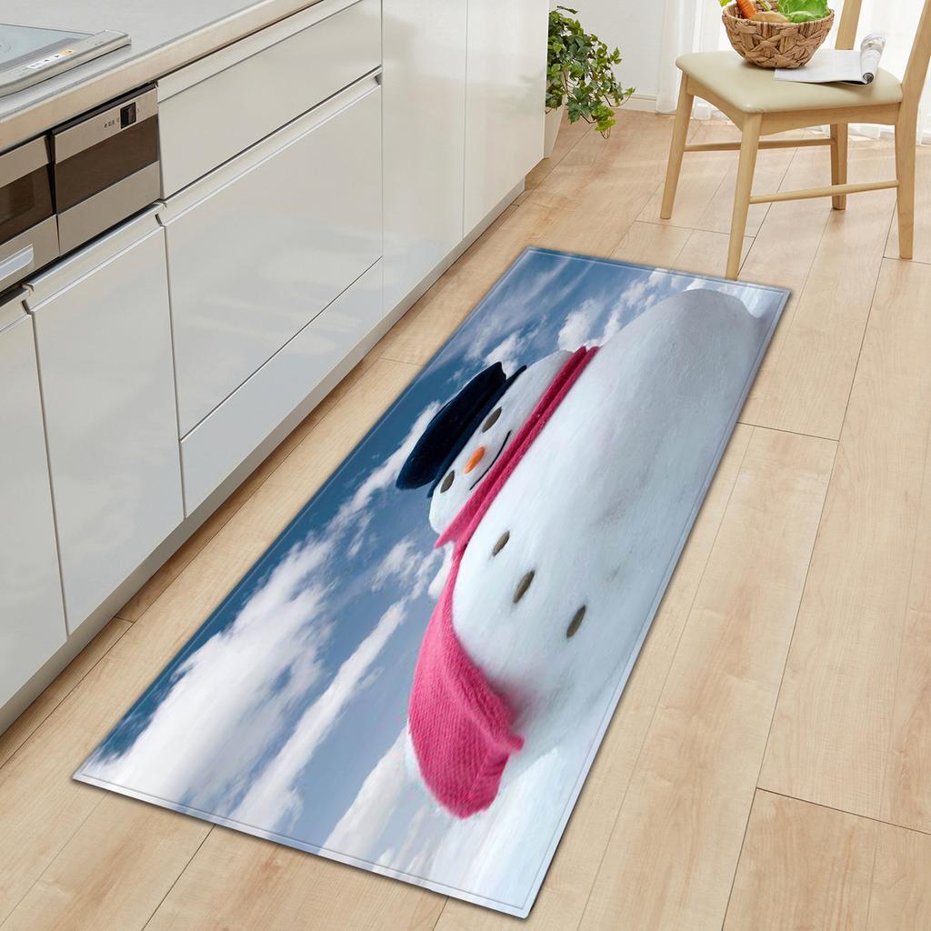 Christmas Kitchen Sand Carpet Doormat Long Floor Mat