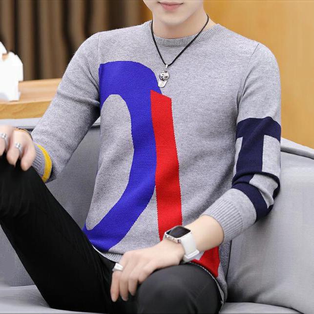 WTEMPO Sweater Mens Pullovers Slim Fit Jumpers Knitwear Warm Autumn Casual  Clothing Male