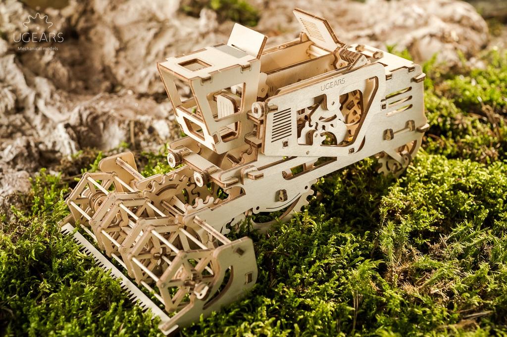 UGears Combine Harvester Wooden Block Puzzle Toy 70010 [Used]