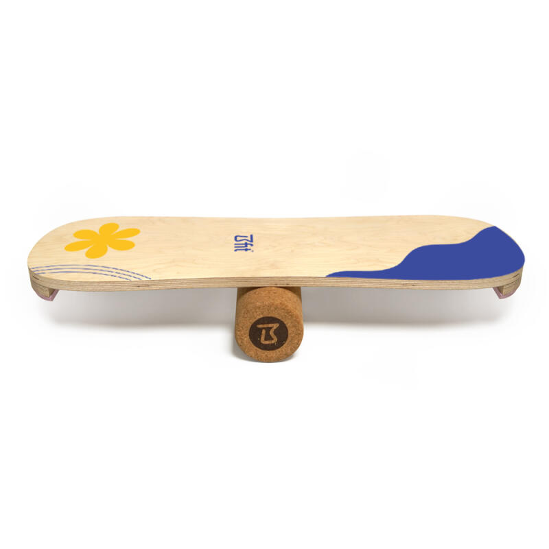Wood Balance Board (BW Board Flower) Balance Exercise Equipment