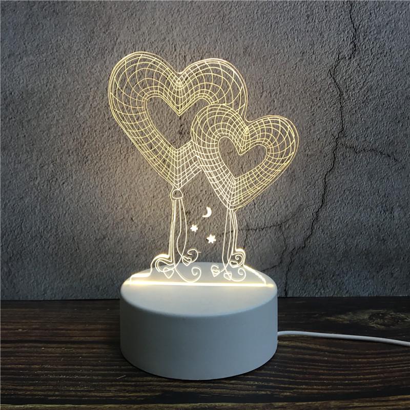 Acrylic 3D Night Light - Custom Table Lamp with Logo, Ideal for Events & Christmas Gifts