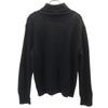 LANVIN en Bleu Hergestellt in Japan Langarm Rollkragenpullover 48 schwarzer Strick Herren Gebraucht