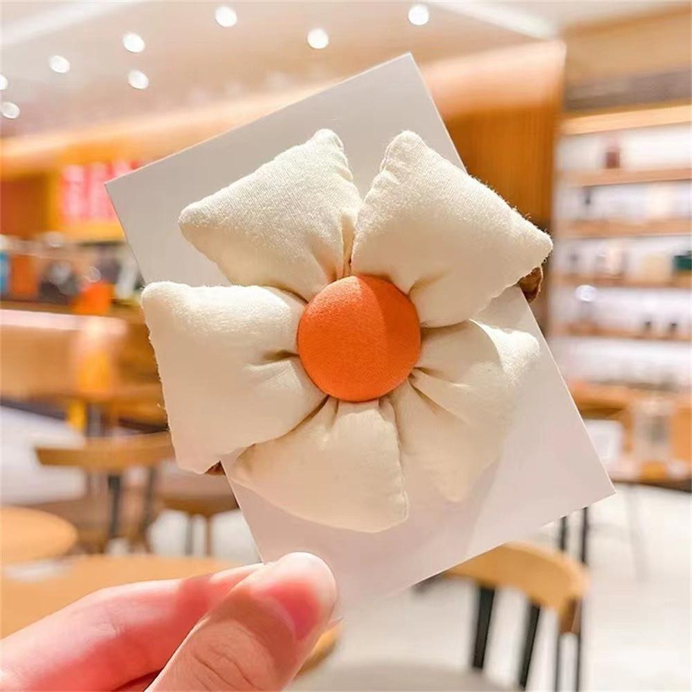 Girl Cute Flowers Elastic Hair Bands Hair Rope Ponytail Holder Rubber Bands Children Hair Accessories