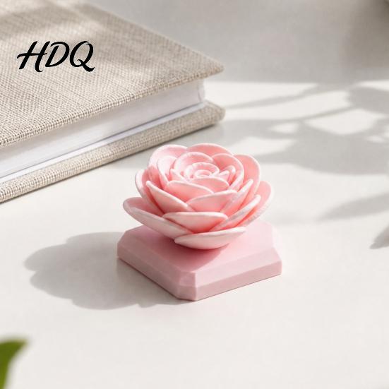 Small Space-saving Rose Decoration Flower Ornament Stable Base Non-Slip Compact 3D Printed