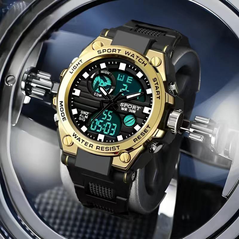 Electronic Watch Male Model Student Junior High School Youth Multi-functional Sports Male Model Luminous Electronic Watch