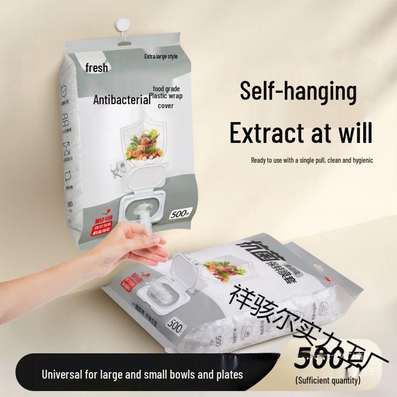 Disposable Elastic Food-Grade Cling Film Covers: Dustproof, Fresh-Keeping Bowl Covers