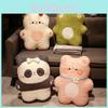 Panda Rabbit Cute Frog And Pig Plush Pillow And Blanket For Office Nap Time