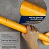Stainless Steel Bathroom Handrail with Illuminated Ring Anti-Slip Granules Grab Bar Balance Support Thicken