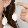 Pendientes Colgantes Estilo Bohemio Flor de Cala Moda Femenina Personalidad Sencilla Gancho para la Oreja Joyería para la Oreja con Forma de Flor