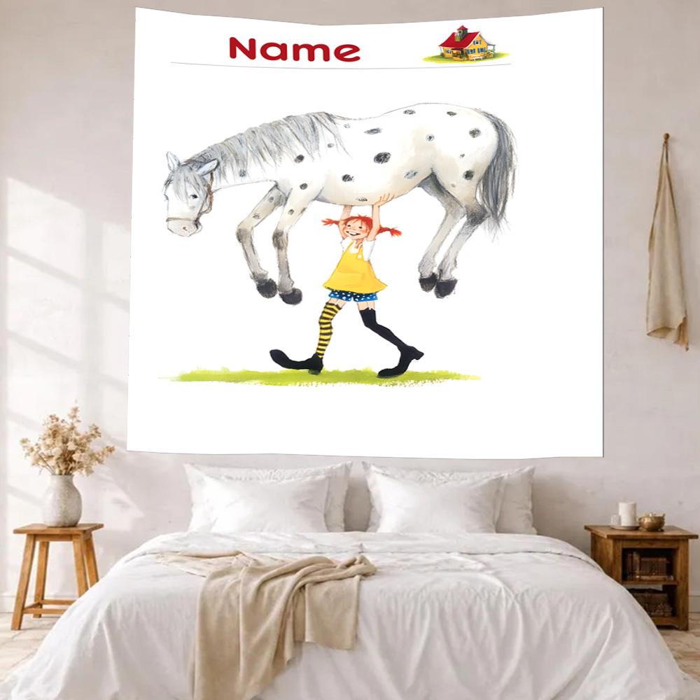Pipi Custom Your Name Wall Decor Tapestry Art For Pet Memorial Birthdaywedding Party Backdrop Family Gift