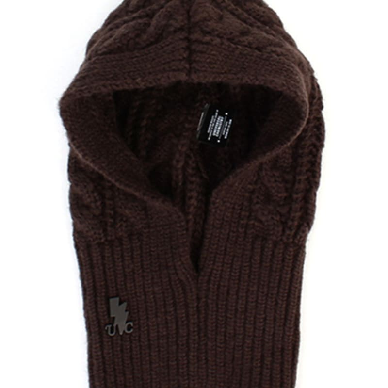 Universal Chemistry Twist Knit Brown Balaclava