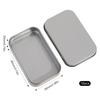10PCS Metal Empty Hinged Tins Box Silvery Metal Hardware Iron Box with Lids for Keychains USB Flash Drive Small Items