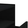 Wall Mounted Nightstand Black 45x30x35 Cm