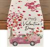 Desktop Ornaments Love Table Flag Tablecloth 33*183cm Table Runner For Festive Atmosphere Event Decoration Valentine's Day Party