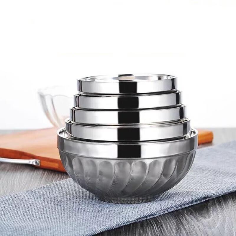 Xiang Dun 201 Stainless Steel Double-Layer Insulated Bowls