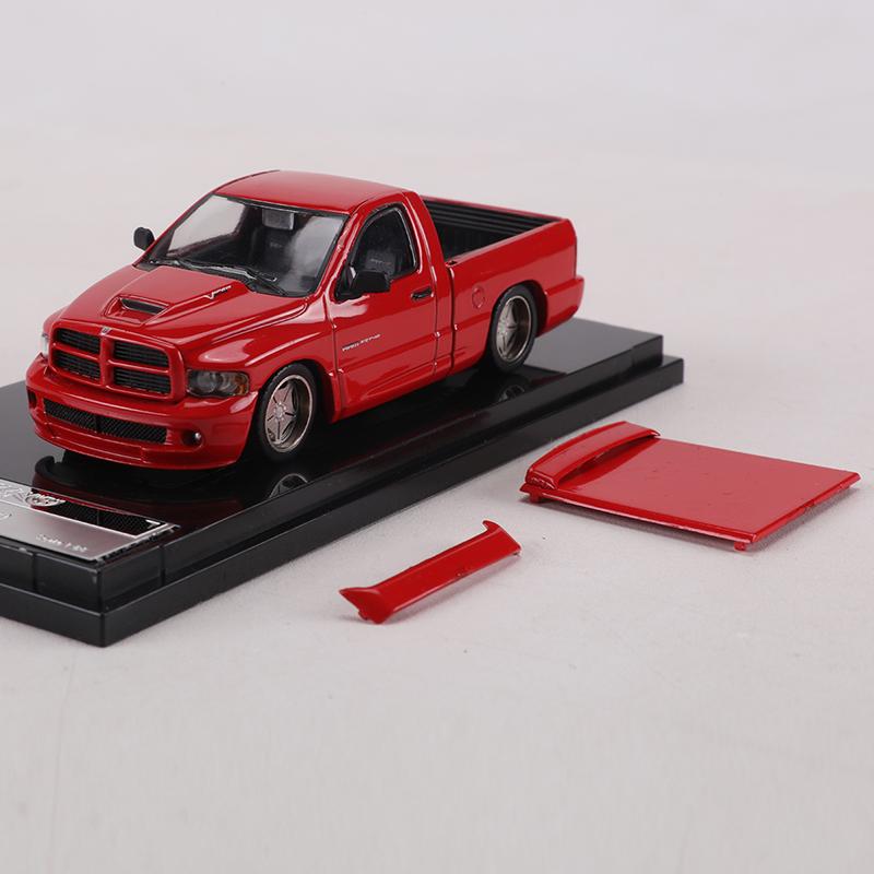 Shoom 1:64 Dodge Ram Srt-10 Pick-up Simulation Alliage Moulé sous Pression Modèle de Voiture Jouet black