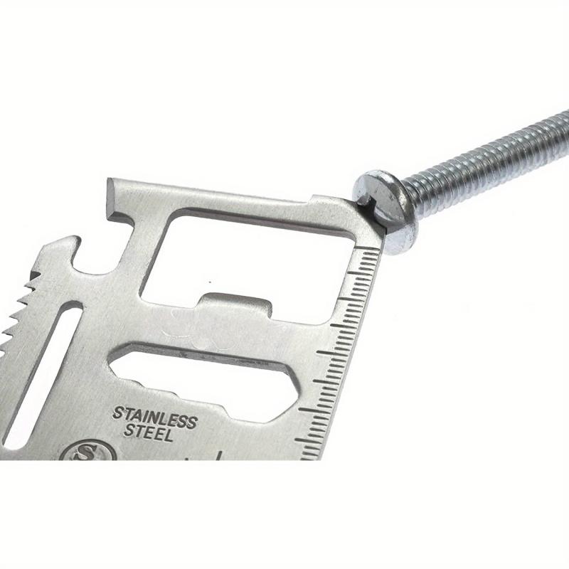 11-In-1 Wallet Multitool Card Heavy Duty Stainless Steel EDC Survival Pocket Tool Bottle Opener Gear For Men Gifts 4