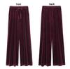 Women's High-Waist Velvet Wide-Leg Pants: Plus-Size, Loose, Thick Slim-Fit, Perfect for Autumn & Winter Casual Wear.