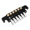 Guitar Bridge Tailpiece Replacement Vintage Style Aluminum Alloy Copper 6 String Electric Guitar Stop Bar Black