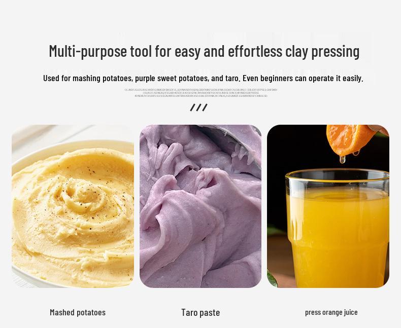 Stainless Steel Potato Masher & Ricer - Multipurpose Fruit Juicer