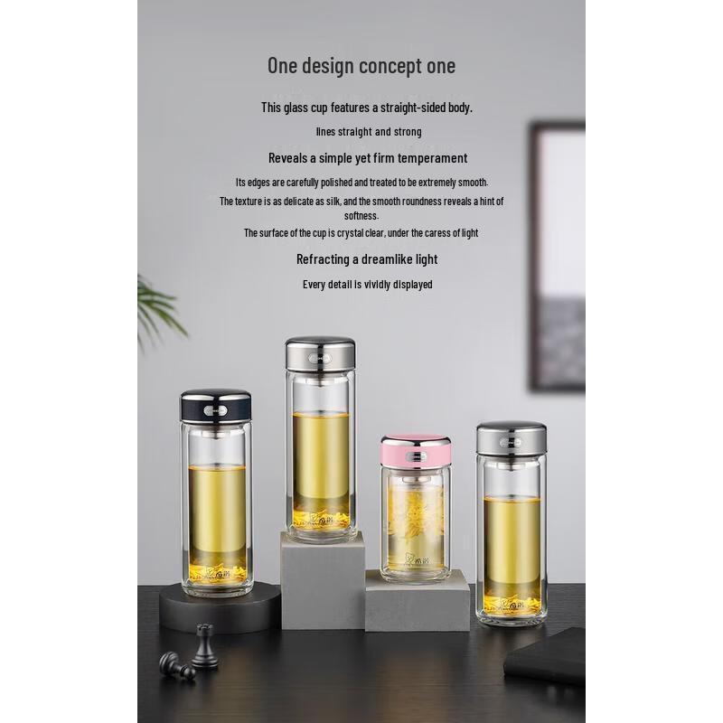 

HEENOOR Double-Wall Insulated Glass Tumbler