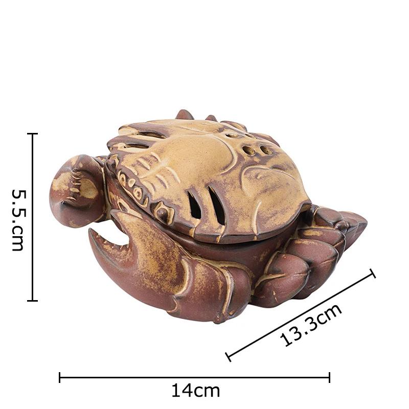 Creative Crab Ceramic Insence Burner Aromatherapy Tray Room Aroma Diffuser Censer Incense Ash Plate Home Aroma Container