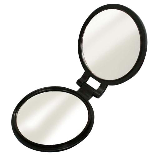Yamamura YL-10 Double-Sided Compact Mirror with 10x Magnification, Black