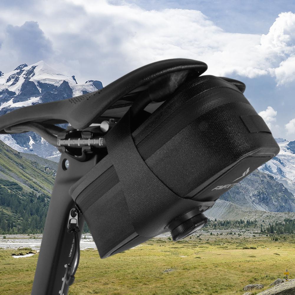 Fietstas onder zadel Fiets Strap-On Zadeltas Knopslot Fietstas Waterdichte Fietszadelpakket voor Mountain- en Racefietsen