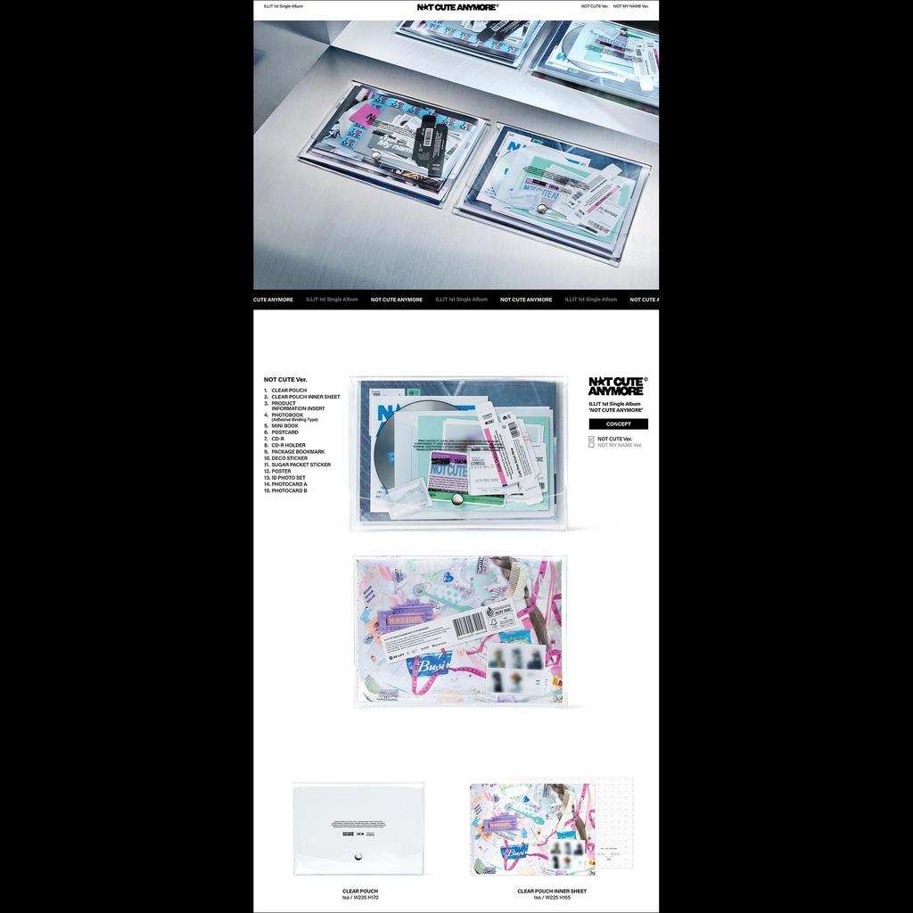 ILLIT - NOT CUTE ANYMORE [NOT CUTE Ver. / NOT MY NAME Ver.] + Free Gift