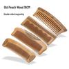 Natural Peach Wood Comb for Family Use, Fluffy Design