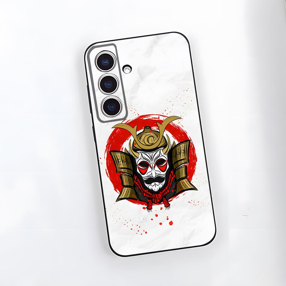 

Чохол для телефону Самурайська Маска Для Samsung A25 A13 A33 5G A54 A36 A35 A56 A52 A14 Ударостійкий М який Чохол Samsung A05S